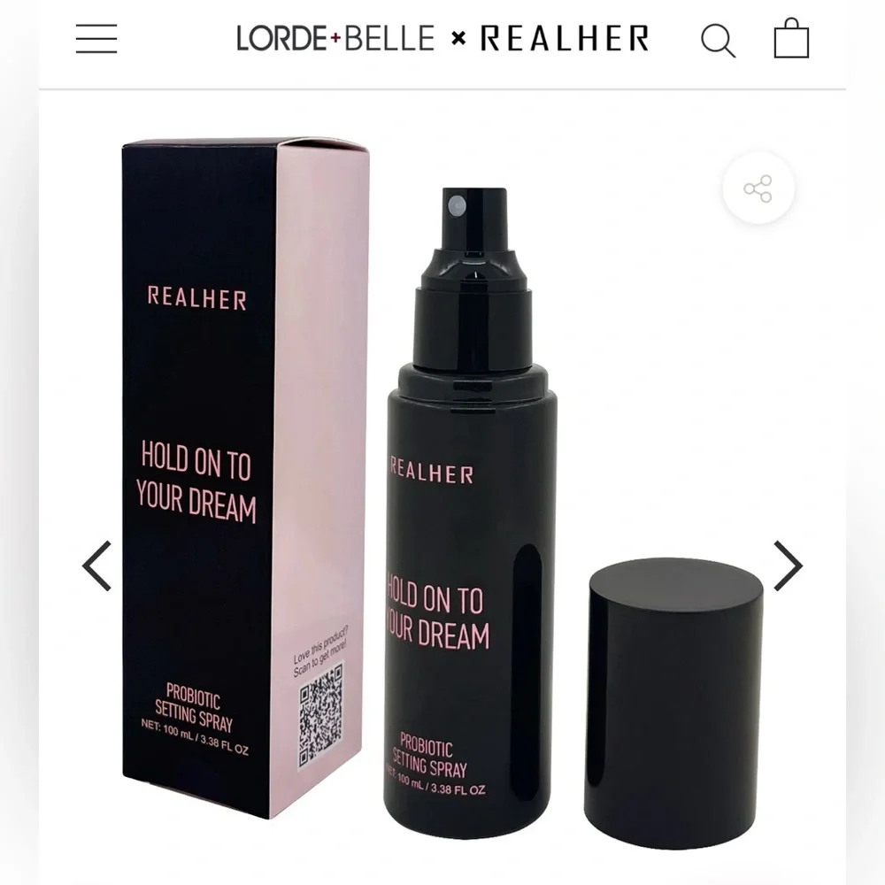 Lorde + Belle x Realher Probiotic Setting Spray
